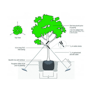Hulk Tree Guying Kit - 350mm Caliper - Soft Soil