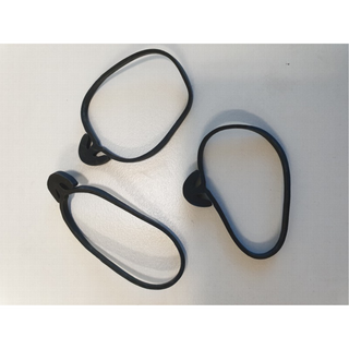 160mm Rubber Hook Tie Bands, 150/pk