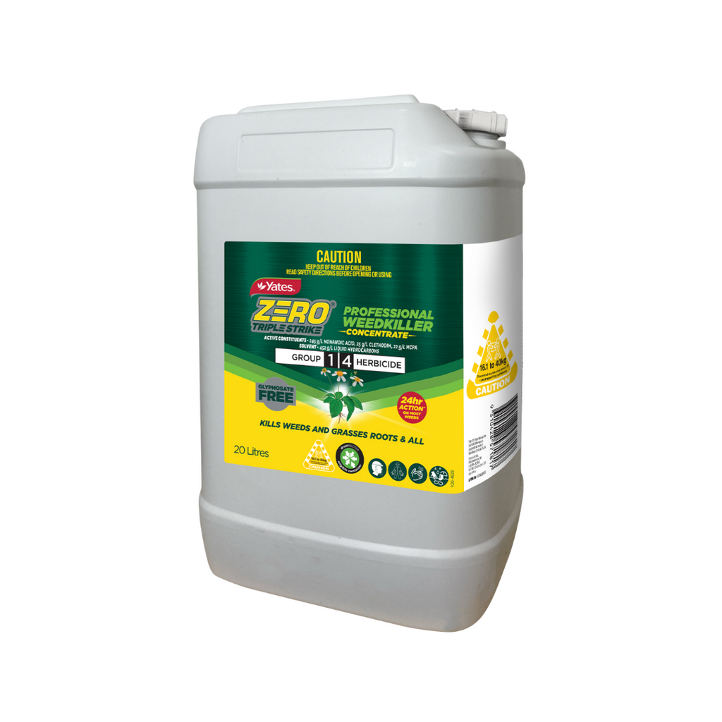 zero herbicide Zero Triple Strike Professional Weedkiller Concentrate, 20 litres –  StrataGreen