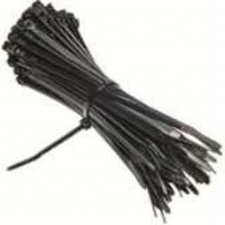 CABLE TIE 200 X 4MM BLACK -100/PK