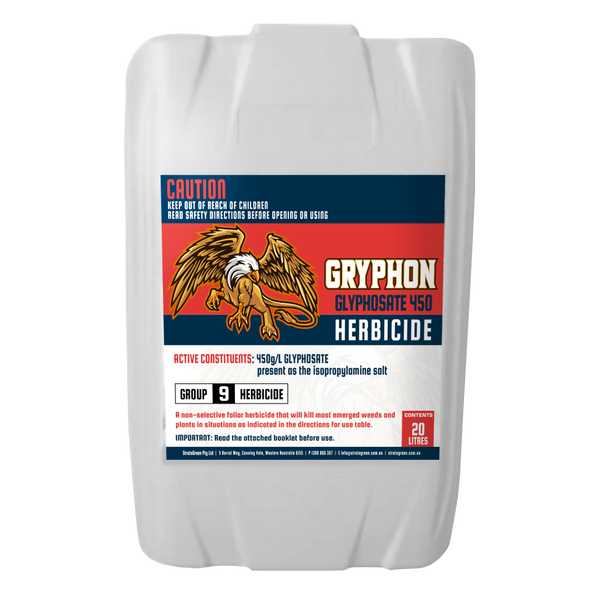 glyphosate herbicide australia Gryphon Glyphosate 450 Herbicide – StrataGreen