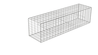 RhinoWeld Gabion Add-On Kit, 0.5x0.5x2m