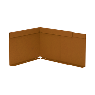 A pair of overlapping brown cardboard file folders with metal mounting tabs, shown on a plain white background.