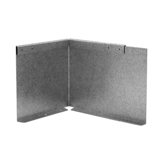 A pair of galvanized steel L-bracket corner supports with pre-drilled mounting holes, shown on a solid white background.