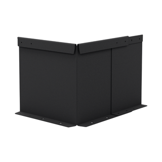 charcoal formline reversed powdercoated corner 250mm