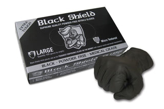 Maxisafe Black Shield Heavy Duty Nitrile Gloves Large 100/pack