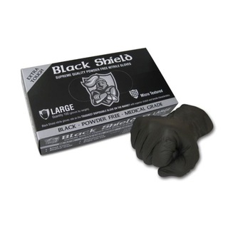 Maxisafe Black Shield Heavy Duty Nitrile Gloves Large 100/pack