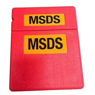 MSDS/SDS Document Holder Red – 318 x 260 x 57mm