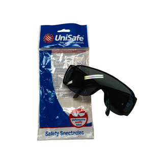 Unisafe Wrap Around Safety Specs - Smoked