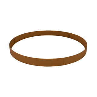 A single flat circular band in a warm brown color, shown on a plain white background.