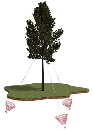 Hulk Tree Guying Kit - 350mm Caliper - Soft Soil