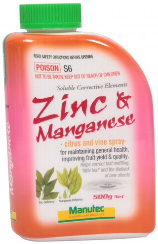 Manutec Citrus Spary - Zinc &amp; Manganese 500g