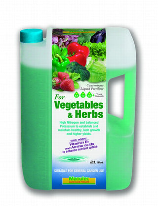 Manutec Liquid Veg &amp; Herb Fertiliser 2 litre