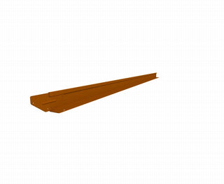 Straightcurve Rigidline Edging - Weathering Steel - 75mm