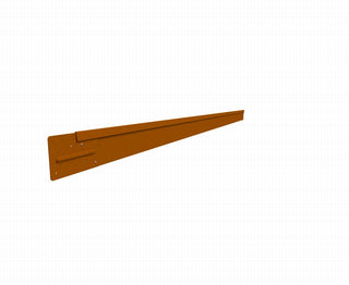 Straightcurve Rigidline Edging - Weathering Steel - 100mm