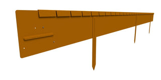 StraightCurve Flexline Edging - Weathering Steel - 150mm