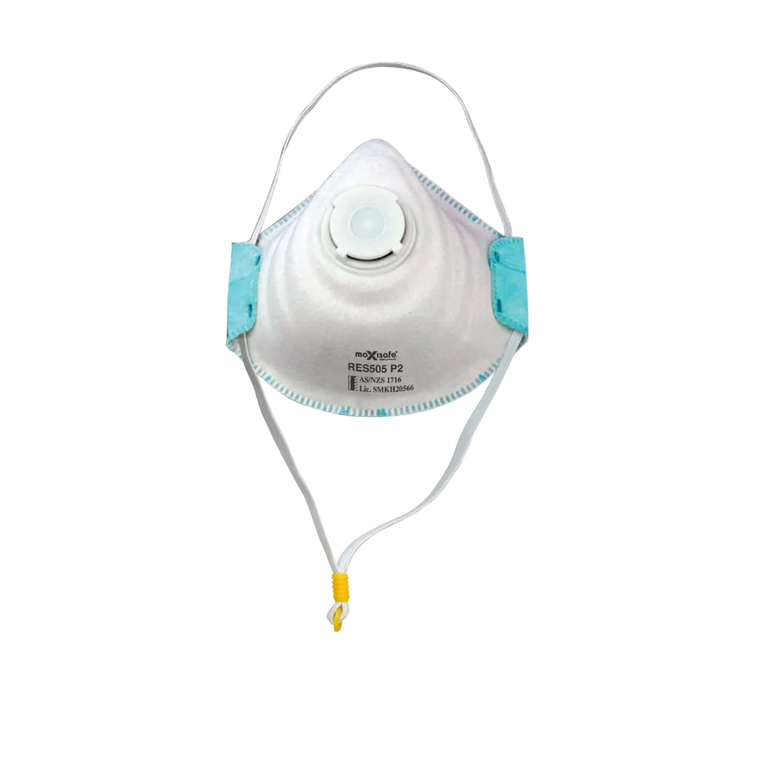 Maxisafe P2 Moulded Respirator with Carbon filter and Valve – StrataGreen