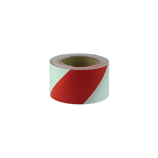 Red and White Barricade Tape, 75mm x 50m