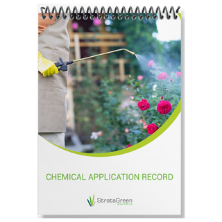 Chemical Spraying Application Record Book Logbook