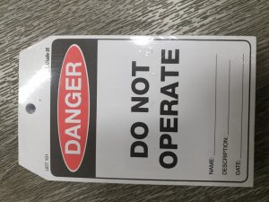 DANGER-DO-NOT OPERATE TAGS,100/PACK