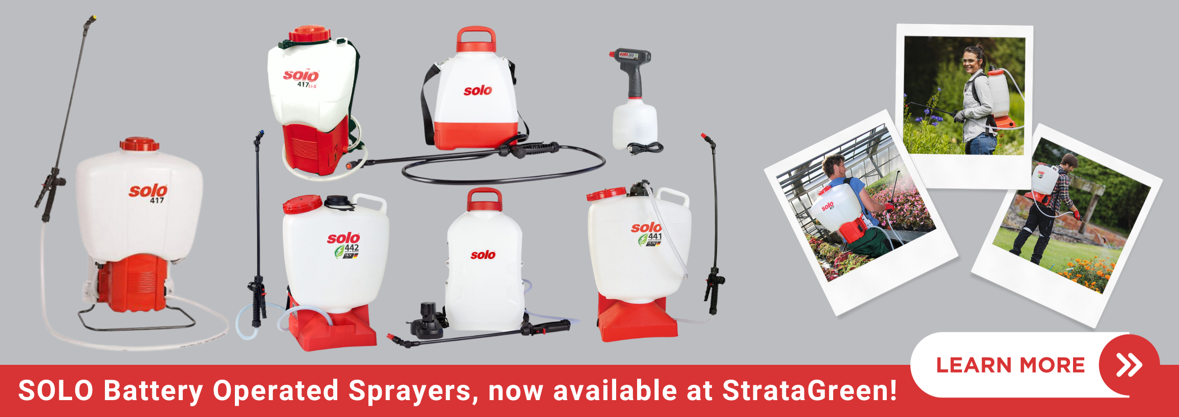 Solo battery operated sprayers StrataGreen